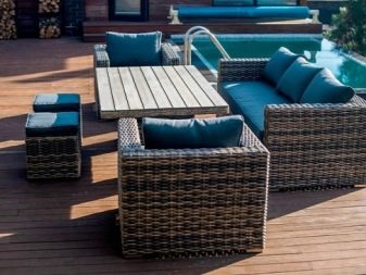 Садові дивани: вуличні дерев’яні та плетені для дачі. Кутова радіусна меблі для вулиці і інші моделі. Розміри