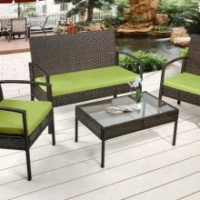 Садові дивани: вуличні дерев’яні та плетені для дачі. Кутова радіусна меблі для вулиці і інші моделі. Розміри