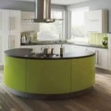 Салатові кухні (74 фото): особливості кухонного гарнітура салатового кольору в інтер’єрі кухні, варіанти дизайну шпалер в салатових тонах