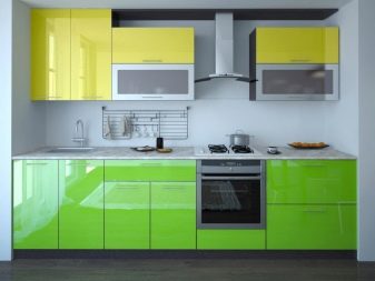 Салатові кухні (74 фото): особливості кухонного гарнітура салатового кольору в інтер’єрі кухні, варіанти дизайну шпалер в салатових тонах