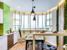 Салатові кухні (74 фото): особливості кухонного гарнітура салатового кольору в інтер’єрі кухні, варіанти дизайну шпалер в салатових тонах