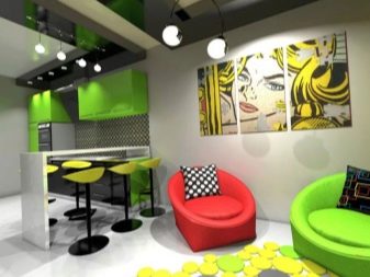 Салатові кухні (74 фото): особливості кухонного гарнітура салатового кольору в інтер’єрі кухні, варіанти дизайну шпалер в салатових тонах