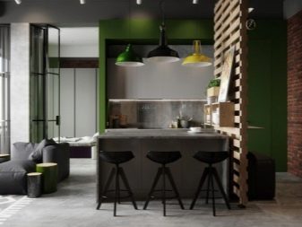 Салатові кухні (74 фото): особливості кухонного гарнітура салатового кольору в інтер’єрі кухні, варіанти дизайну шпалер в салатових тонах