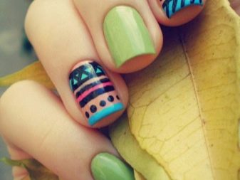 Салатовий манікюр (106 фото): дизайн нігтів яскраво-салатового і ніжно-салатового кольору з білим лаком