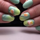 Салатовий манікюр (106 фото): дизайн нігтів яскраво-салатового і ніжно-салатового кольору з білим лаком