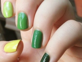 Салатовий манікюр (106 фото): дизайн нігтів яскраво-салатового і ніжно-салатового кольору з білим лаком