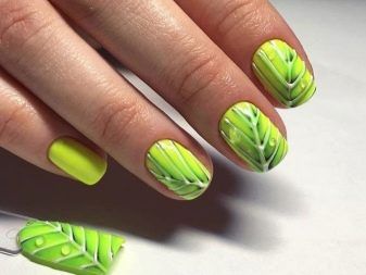 Салатовий манікюр (106 фото): дизайн нігтів яскраво-салатового і ніжно-салатового кольору з білим лаком
