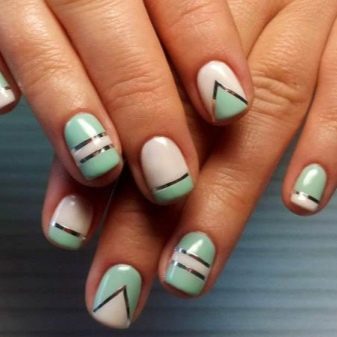 Салатовий манікюр (106 фото): дизайн нігтів яскраво-салатового і ніжно-салатового кольору з білим лаком