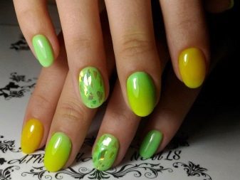 Салатовий манікюр (106 фото): дизайн нігтів яскраво-салатового і ніжно-салатового кольору з білим лаком