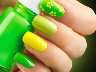 Салатовий манікюр (106 фото): дизайн нігтів яскраво-салатового і ніжно-салатового кольору з білим лаком