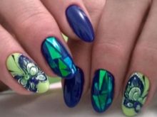 Салатовий манікюр (106 фото): дизайн нігтів яскраво-салатового і ніжно-салатового кольору з білим лаком