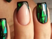 Салатовий манікюр (106 фото): дизайн нігтів яскраво-салатового і ніжно-салатового кольору з білим лаком