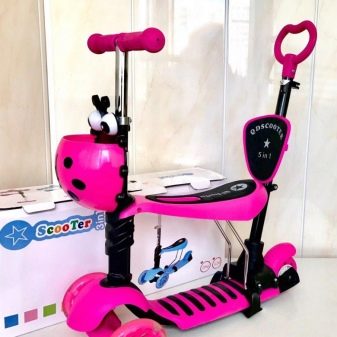 Самокат-беговел: трансформери 5 в 1 Scooter «Божа корівка» 2 в 1, кращі дитячі моделі 3 в 1 й інші варіанти