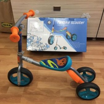 Самокат-беговел: трансформери 5 в 1 Scooter «Божа корівка» 2 в 1, кращі дитячі моделі 3 в 1 й інші варіанти