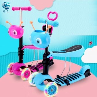 Самокат-беговел: трансформери 5 в 1 Scooter «Божа корівка» 2 в 1, кращі дитячі моделі 3 в 1 й інші варіанти