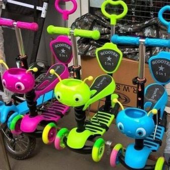 Самокат-беговел: трансформери 5 в 1 Scooter «Божа корівка» 2 в 1, кращі дитячі моделі 3 в 1 й інші варіанти