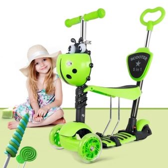 Самокат-беговел: трансформери 5 в 1 Scooter «Божа корівка» 2 в 1, кращі дитячі моделі 3 в 1 й інші варіанти