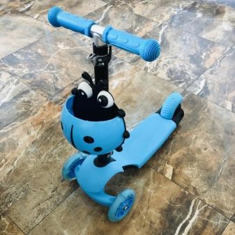 Самокат-беговел: трансформери 5 в 1 Scooter «Божа корівка» 2 в 1, кращі дитячі моделі 3 в 1 й інші варіанти