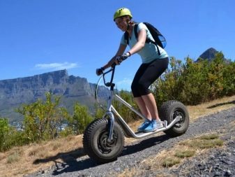 Самокат з великими колесами (44 фото): вибираємо моделі з широкими колесами і амортизаторами до 100 кг та інші самокати