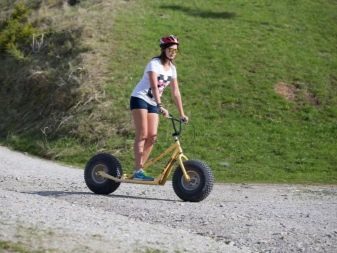 Самокат з великими колесами (44 фото): вибираємо моделі з широкими колесами і амортизаторами до 100 кг та інші самокати