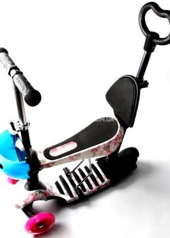 Самокати 5 в 1: дитячі самокати беговелы «Божа корівка» з батьківською ручкою та інші моделі. Як їх зібрати? Відгуки