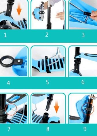 Самокати 5 в 1: дитячі самокати беговелы «Божа корівка» з батьківською ручкою та інші моделі. Як їх зібрати? Відгуки