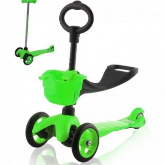 Самокати для дітей від 1 року: кращі дитячі самокати для самих маленьких. Вибір самоката з сидінням для однорічного малюка