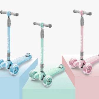 Самокати з світяться колеса: триколісні дитячі самокати з великими колесами для дітей 4-5 років і інші моделі