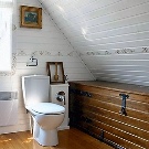 Санвузол у дерев’яному будинку (76 фото): дизайн кімнати в будинку з бруса на дачі, приклади обробки підлоги, схеми вентиляції