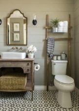 Санвузол у дерев’яному будинку (76 фото): дизайн кімнати в будинку з бруса на дачі, приклади обробки підлоги, схеми вентиляції