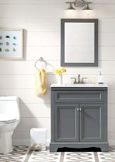 Санвузол у дерев’яному будинку (76 фото): дизайн кімнати в будинку з бруса на дачі, приклади обробки підлоги, схеми вентиляції