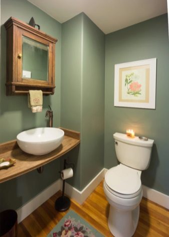 Санвузол у дерев’яному будинку (76 фото): дизайн кімнати в будинку з бруса на дачі, приклади обробки підлоги, схеми вентиляції