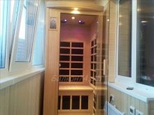 Сауна на балконі (фото 48): особливості створення парильні на лоджії в квартирі, цікаві ідеї