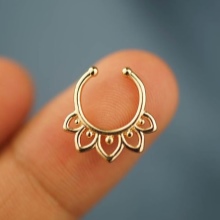 Сережка в ніс (101 фото): як вставити золоті сережки в ніс, кільце, обманка та інші популярні види