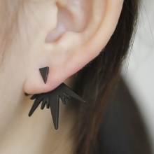 Сережки-біжутерія (68 фото): великі вечірні і великі повсякденні моделі, красиві і модні образи з люстрами