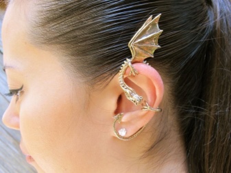 Сережки кафи (87 фото): як носити моделі на всі вухо із золота і срібла, як вони називаються і що це таке, види та відгуки