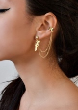 Сережки кафи (87 фото): як носити моделі на всі вухо із золота і срібла, як вони називаються і що це таке, види та відгуки