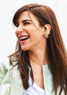 Сережки кафи (87 фото): як носити моделі на всі вухо із золота і срібла, як вони називаються і що це таке, види та відгуки