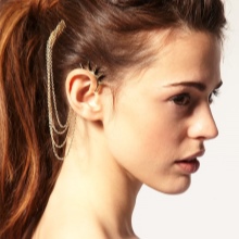 Сережки кафи (87 фото): як носити моделі на всі вухо із золота і срібла, як вони називаються і що це таке, види та відгуки