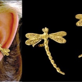 Сережки кафи (87 фото): як носити моделі на всі вухо із золота і срібла, як вони називаються і що це таке, види та відгуки