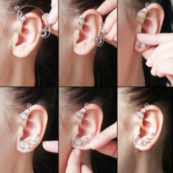 Сережки кафи (87 фото): як носити моделі на всі вухо із золота і срібла, як вони називаються і що це таке, види та відгуки