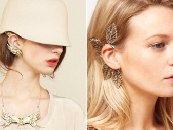 Сережки кафи (87 фото): як носити моделі на всі вухо із золота і срібла, як вони називаються і що це таке, види та відгуки