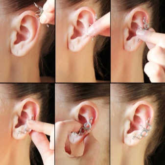 Сережки кафи (87 фото): як носити моделі на всі вухо із золота і срібла, як вони називаються і що це таке, види та відгуки