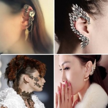 Сережки кафи (87 фото): як носити моделі на всі вухо із золота і срібла, як вони називаються і що це таке, види та відгуки