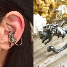 Сережки кафи (87 фото): як носити моделі на всі вухо із золота і срібла, як вони називаються і що це таке, види та відгуки