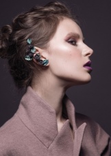 Сережки кафи (87 фото): як носити моделі на всі вухо із золота і срібла, як вони називаються і що це таке, види та відгуки