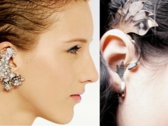 Сережки кафи (87 фото): як носити моделі на всі вухо із золота і срібла, як вони називаються і що це таке, види та відгуки