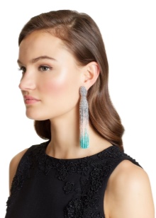 Сережки Oscar de la Renta (71 фото): моделі з бісеру та кришталю від модного будинку Оскар де ла Рента