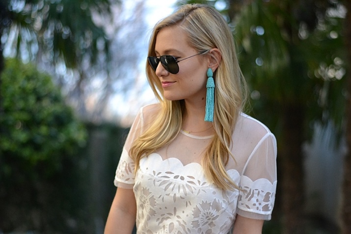 Сережки Oscar de la Renta (71 фото): моделі з бісеру та кришталю від модного будинку Оскар де ла Рента