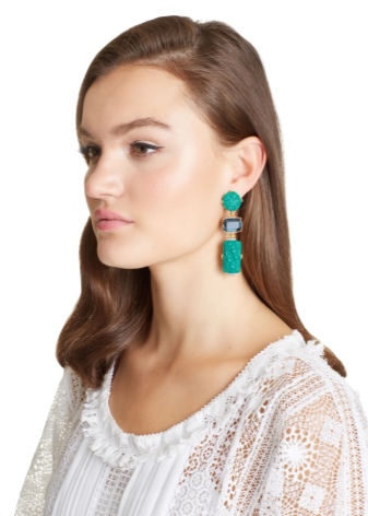 Сережки Oscar de la Renta (71 фото): моделі з бісеру та кришталю від модного будинку Оскар де ла Рента